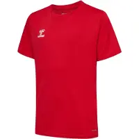 Hummel T-Shirt fonctionnel 'Essential' rouge sang / blanc