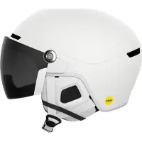 POC Obex Visor, casque de ski avec visière, hydrogen white