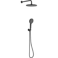 Schutte KARIBIK Set complet de douche, noir mat