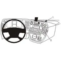 Brodit 854900 - Fixation Brodit Proclip - Mercedes Benz - Antos - 2013 - 2015