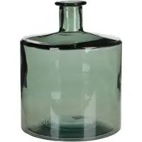 Mica Decorations Vase Bouteille Guan - H26 x Ø21 cm - Verre recyclé - Vert