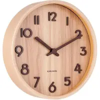 Karlsson - Horloge murale Pure Small - Noix
