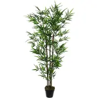 Mica Decorations Plante Artificielle Bambou - H155 x Ø90 cm - Vert