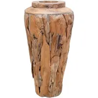 vidaXL Vase de décoration 40 x 60 cm Bois de teck solide
