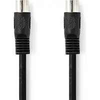 Nedis DIN-Audio-Kabel | DIN 5-Pin Stecker | DIN 5-Pin Stecker | Vernickelt | 1.00 m | Rund | PVC | S