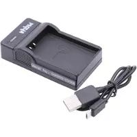 VHBW Chargeur USB caméra caméscope action-cam + témoin de charge 4,2 V