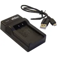 VHBW Chargeur compatible avec BenQ DC-X725, DC-X735, DC-T-800, DC-X720, DC-X800 caméra caméscope action-cam + témoin de charge 4,2 V