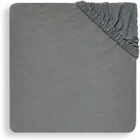Jollein Drap-Housse Jollein Jersey Storm Grey-60 x 120 cm