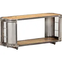 vidaXL Armoire TV 90x30x40 cm en bois massif de manguier