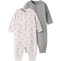 TWO SOON Pyjama crème / gris