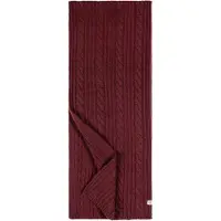 Roeckl Écharpe 'CABLED CHARM' bordeaux / lie de vin / rouge foncé