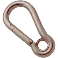 Goldenship Snap Hook Eyelet 25 Units Argenté 5 x 50 mm