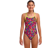 Funkita Single Strap One Piece Swimsuit Rose 8 Years Fille