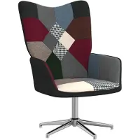 vidaXL Fauteuil relax patchwork tissu