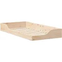 vidaXL Cadre de lit Marron 100 x 200 cm Pin massif
