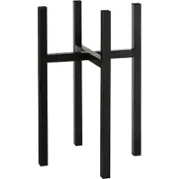 Mica Decorations Ascot Plant Stand XL - L34 x L34 x H50 cm - Métal - Noir