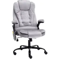 vidaXL Chaise de bureau de massage gris clair velours