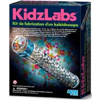 4M DAM KidzLabs : MAKE YOUR CALEIDOSCOOP/ F R A N S T A L I G E PACKAGE, Remplir le tube de visualisation avec les objets joints ou ses propres trouvailles, carton 17x22x6cm, dès 8 ans