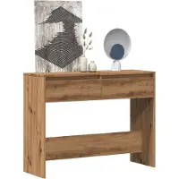 vidaXL Table console chêne artisanal 100x35x76,5 cm bois d'ingénierie