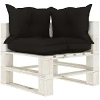 vidaXL Canapé 3 places avec oreillers décoratifs crème 180 cm tissu