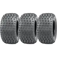 Parnells 145/70-6 Pneus ATV Knobby Quad Remorque, 50cc 90cc 110cc, 75kg Wanda (Ensemble de 3)