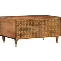 vidaXL Table basse 80x50x40 cm en bois massif de manguier