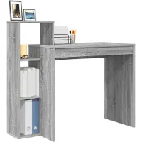 vidaXL Bureau , surface en bois imitation chêne Sonoma gris, 100 x 40 x 90 cm