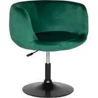 Happy Garden Tabouret de bar en velours vert NOLAN