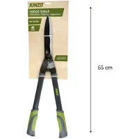 Kinzo Cisaille à haies 65 cm - Sécateur de jardin avec revêtement antiadhésif