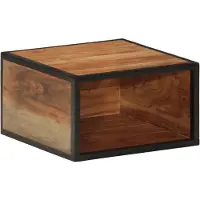 vidaXL Table de chevet murale 35x35x20 cm bois massif d'acacia