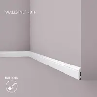 NMC Plinthe FB1F WALLSTYL Noel Marquet Profil de décoration design intemporel classique blanc 2 m