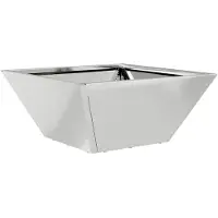 vidaXL Cache-pot de jardin Argent 35 x 35 x 15 cm Acier galvanisé