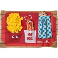 Nina ottosson Outward Hound Nina Ottosson De Activity Matz Fast Food Fun - Tapis D Activité Puzzle Pour Chien - En Peluche - Th Me Fast Food