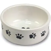 Arquivet Mangeoire En Céramique Pour Chien Ou Chat Motif Empreintes De Pattes 15 Cm