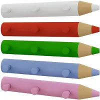 Hioshop Crochet en bois Mur Portemanteau Stifto
