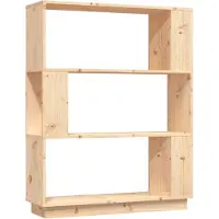 vidaXL Bibliothèque/Séparateur de pièce 80x25x101 cm Pin solide