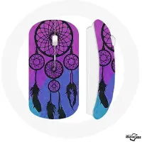MANIACASE Souris sans fil - Attrape Rêve - Noir et Bleu - Clé USB wifi incluse - Compatible Mac et PC - Optique