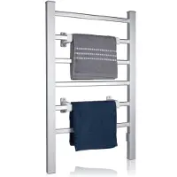 Dirt Devil Porte-serviettes - Radiateur sèche-serviette électrique - 90x53cm - Aluminium