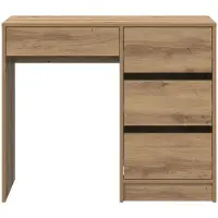 vidaXL Bureau , style artisan, bois imitation chêne, 90 x 37,5 x 75 cm