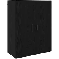 vidaXL Armoire murale noire aspect chêne 69,5 x 34 x 90 cm