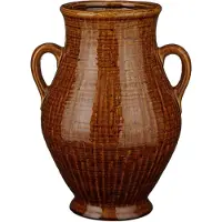 Mica Decorations Vase en céramique marron H39