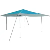 vidaXL Tente pavillon bleue 395 x 395 x 251 cm en tissu