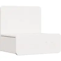 vidaXL Table de chevet Blanc 44 x 32,5 x 40 cm Bois massif en pin