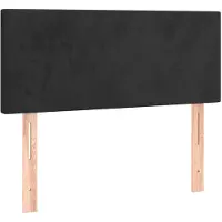 vidaXL Tête de lit noir 80x5x78/88 cm velours