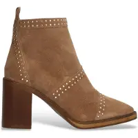 Alpe pour femme. 544911 Bottines en cuir Camden marron (40), 5 à 8 cm, Fermeture éclair, Casuel