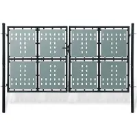 vidaXL Jardinières murales 2 pcs en coco noir 61x19x16 cm acier