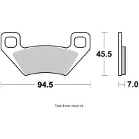 Vesrah Plaquette De Frein Pour Quad Arctic Cat 500 Trv 4x4 Auto 2007 À 2010 Avg / Avd / Ar Neuf