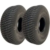 Parnells 4.10/3.50-4 Lawnmower Grass Multi Turf Tyres 4ply Tubeless Wanda P332 (Set of 2)