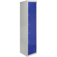 MonsterShop Casiers métalliques 6 portes en acier Flatpack Storage Lockable Gym School Blue - 45cm D