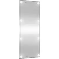 vidaXL Miroir mural avec lampes LED 40x100 cm verre rectangulaire